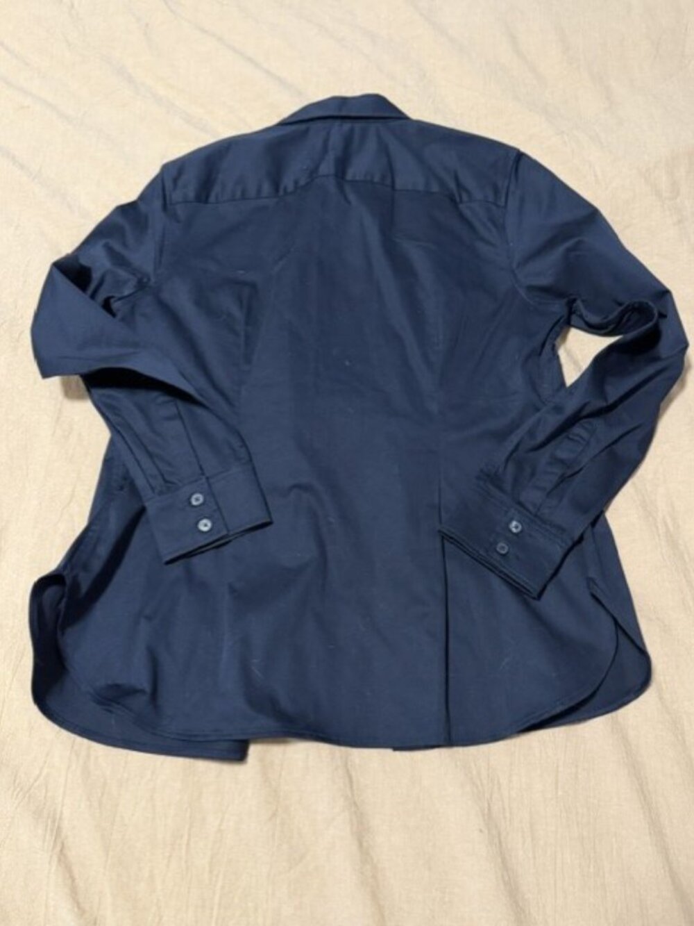 Banana Republic cotton Women's Dark Blue button down Shirt P4 - Picture 6 of 7